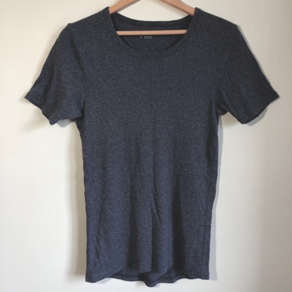 3/$30💚Livergy dark grey basic cotton crew t-shirt top size large womens
